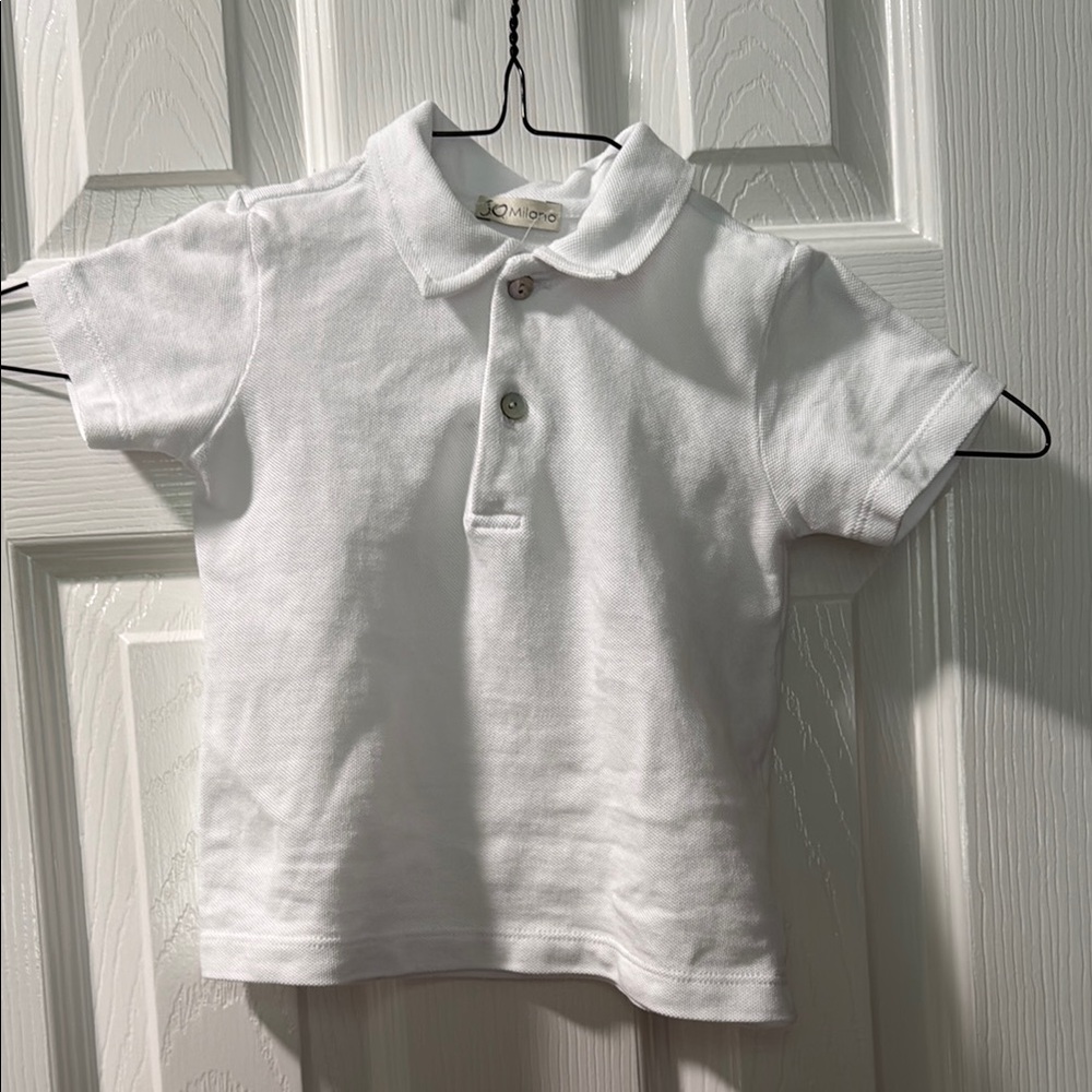 JO Milano White Polo Shirt Timeless Design